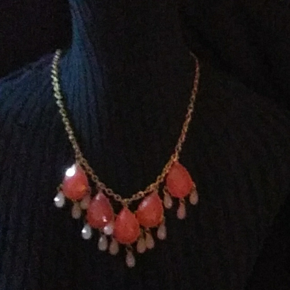 Statement necklace.